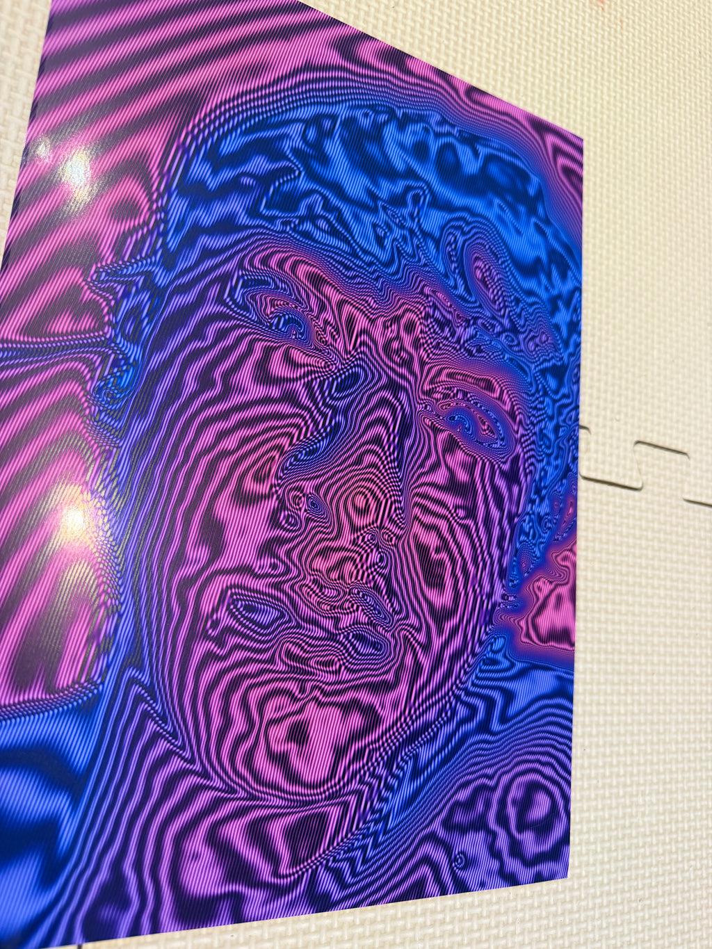 Pink and Purple trippy self portrait