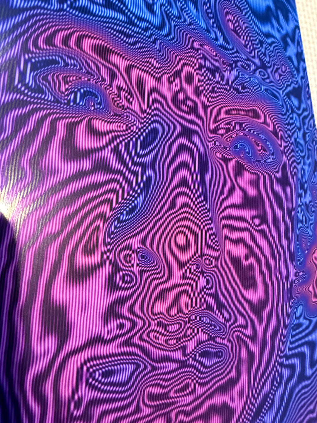 Pink and Purple trippy self portrait