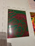 Red and green trippy self portrait